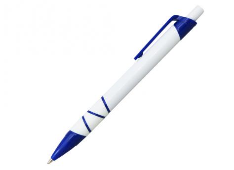 Ручка шариковая, пластик, белый/синий артикул 201099-A/BU