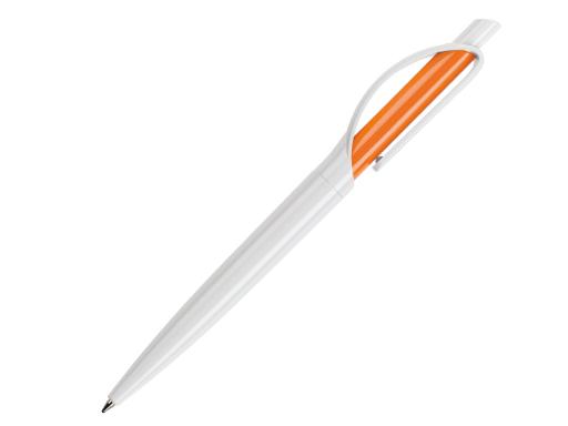 Ручка шариковая, пластик, белый/оранжевый, Doppio артикул DP-99/60