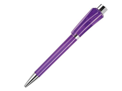 Ручка шариковая, пластик, фиолетовый, прозрачный Optimus артикул OPT-1035