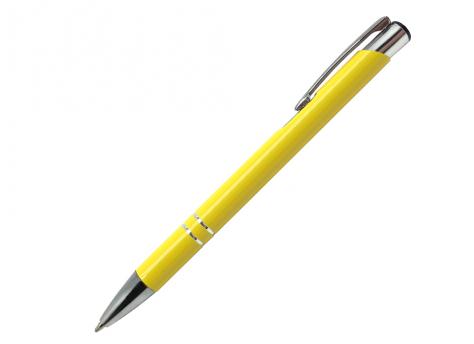 Ручка шариковая, COSMO, металл, желтый/серебро артикул SJ/YE