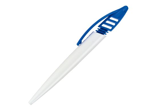 Ручка шариковая, пластик, белый/синий Shark артикул SN-99/20