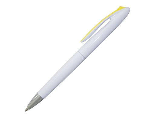 Ручка шариковая, пластик, белый/желтый артикул PS06-3/YE