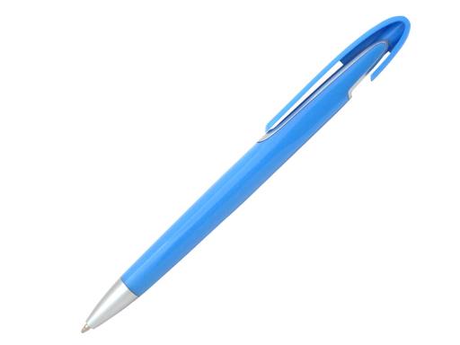Ручка шариковая, пластик, голубой/серебро артикул PS08-1/LBU