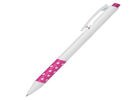 Ручка шариковая, пластик, белый/розовый, Pixel артикул 201116-A/PK