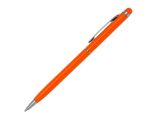 Ручка шариковая, СЛИМ СМАРТ, металл, оранжевый/серебро артикул 007/OR-OR