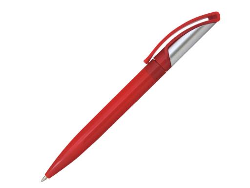Ручка шариковая, пластик, красный/серебро артикул 1088A/RD