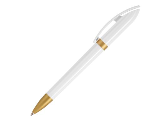 Ручка шариковая, пластик, белый/золото Polo артикул POCG-99