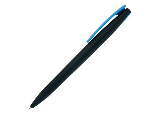 Ручка шариковая, пластик, софт тач, черный/голубой, Z-PEN Color Mix артикул 201020-BR/BK-LBU