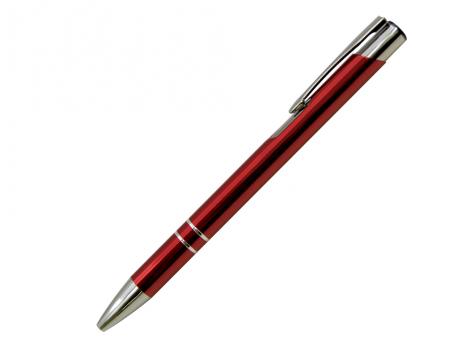 Ручка шариковая COSMO, металл, красный/серебро артикул SJ/RD