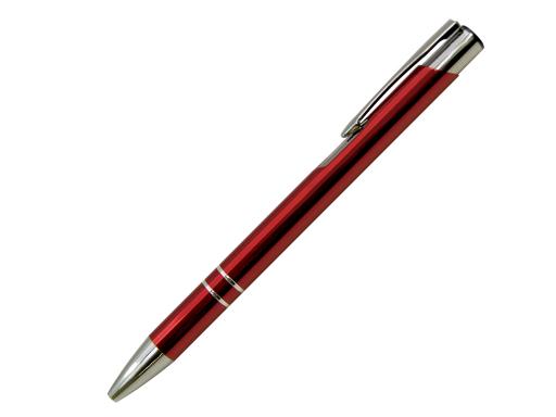 Ручка шариковая, COSMO, металл, красный/серебро артикул SJ/RD