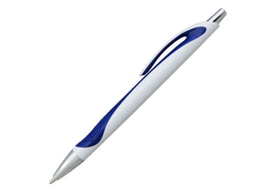 Ручка шариковая, пластик, белый/синий артикул 201098-A/BU