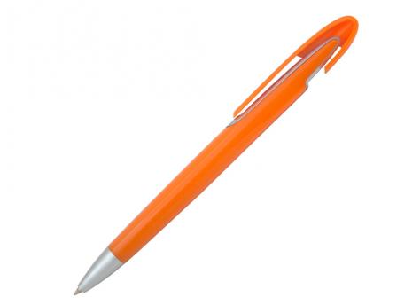 Ручка шариковая, пластик, оранжевый/серебро артикул PS08-1/OR