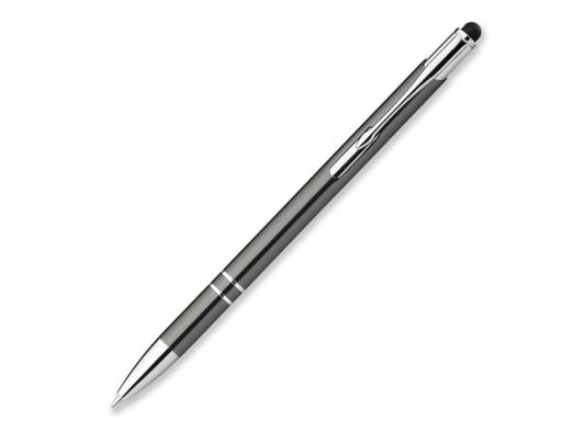 Ручка шариковая, металл, серый Oleg Slim артикул 12574-GM
