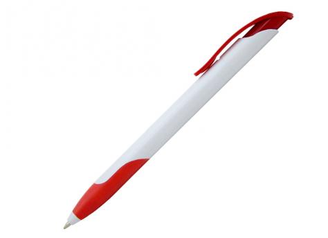 Ручка шариковая, пластик, белый/красный артикул 8554A/RD