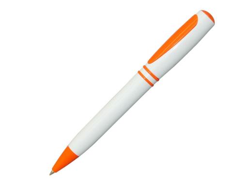 Ручка шариковая, пластик, белый/оранжевый артикул 20101-A/OR