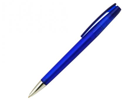 Ручка шариковая, пластик, фрост, синий/серебро, Z-PEN артикул 201020-D/BU