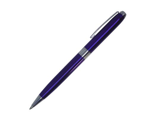 Ручка шариковая, металл, синий/серебро, ЭНВОЙ артикул ACT01/BU