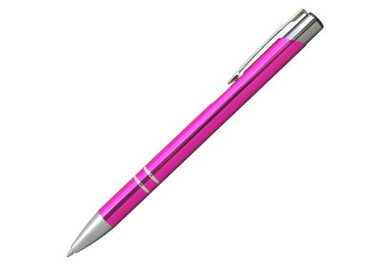 Ручка шариковая, COSMO, металл, розовый/серебро артикул SJ/DPK