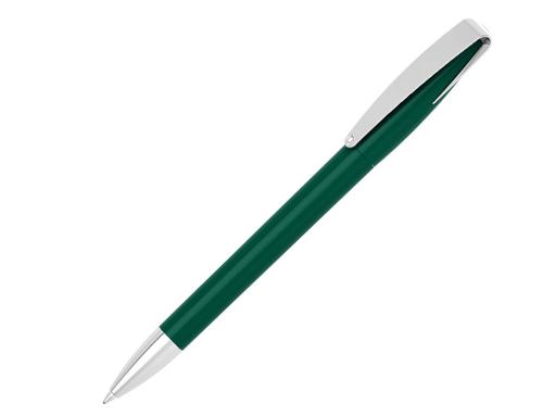 Ручка шариковая, автоматическая, пластик, металл, темно-зеленый/серебро, Cobra артикул 41034/I