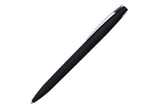 Ручка шариковая, пластик, софт тач, черный/белый, Z-PEN артикул 201020-BR/BK