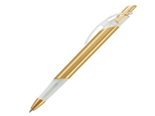 Ручка шариковая, пластик, золото/белый Lotus артикул LOS-Gold