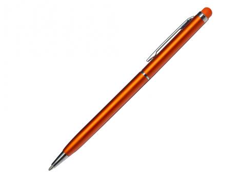 Ручка шариковая, СЛИМ СМАРТ, металл, оранжевый/серебро артикул 1007/OR-OR