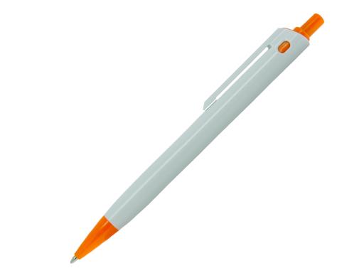 Ручка шариковая, пластик, белый/оранжевый, YES артикул BP-6547B/OR