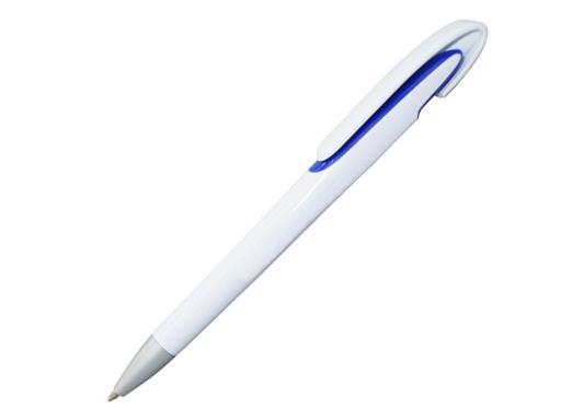 Ручка шариковая, пластик, белый/синий артикул PS08-2/BU