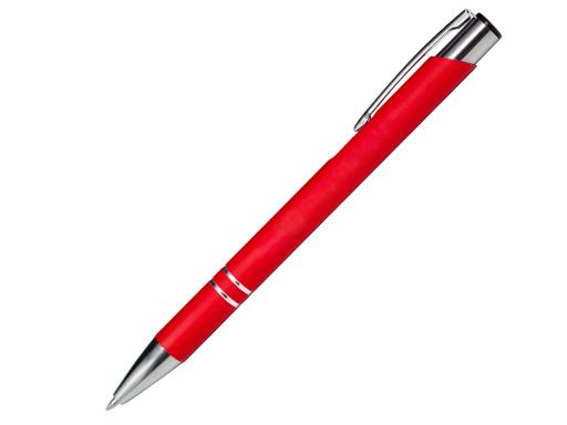 Ручка шариковая, COSMO Soft Touch, металл, красный артикул SJ/R-RD