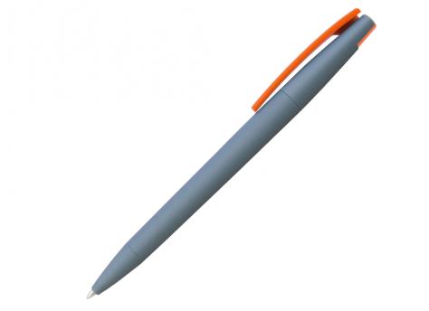Ручка шариковая, пластик, софт тач, серый/оранжевый, Z-PEN Color Mix артикул 201020-BR/GY-431-OR