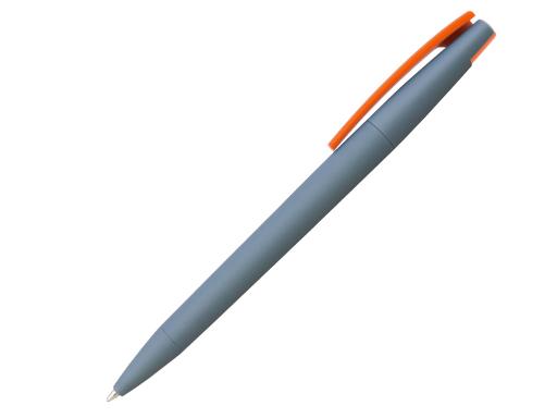 Ручка шариковая, пластик, софт тач, серый/оранжевый, Z-PEN Color Mix артикул 201020-BR/GY-431-OR