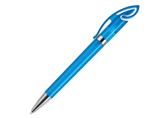 Ручка шариковая, пластик, голубой, прозрачный Cobra артикул CTCH-1021