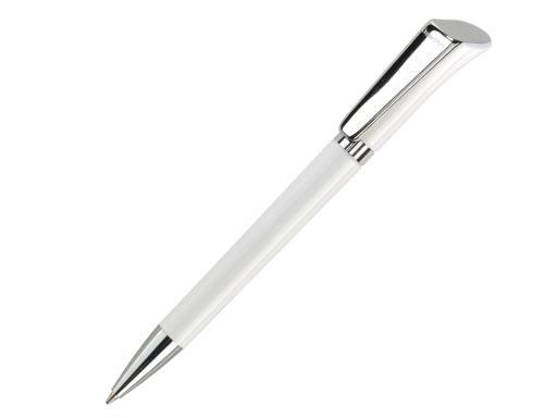 Ручка шариковая, пластик/металл, белый/серебро, GALAXY артикул GXM-99