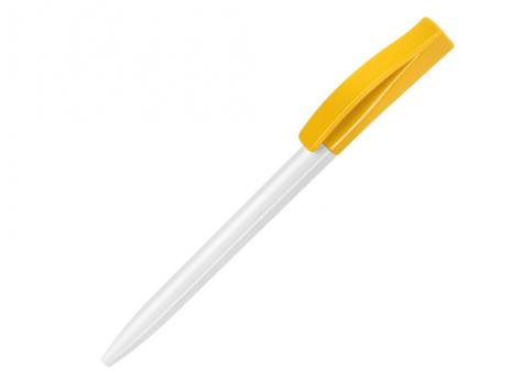 Ручка шариковая, пластик, белый/желтый Smart артикул SM-99/80