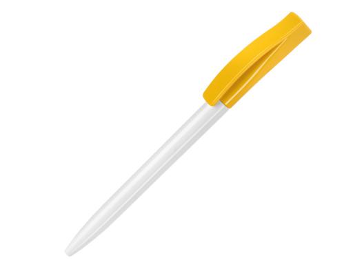 Ручка шариковая, пластик, белый/желтый Smart артикул SM-99/80