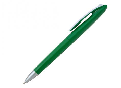Ручка шариковая, пластик, зеленый/белый артикул PS06-2/GR