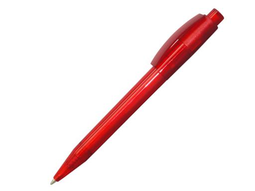 Ручка шариковая, пластик, прозрачный, красный артикул 1173/RD