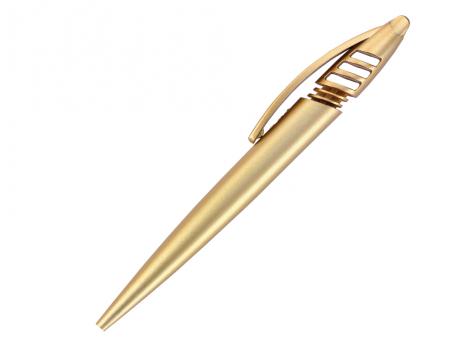 Ручка шариковая, пластик, золото Shark артикул S-Gold