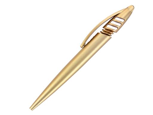 Ручка шариковая, пластик, золото Shark артикул S-Gold