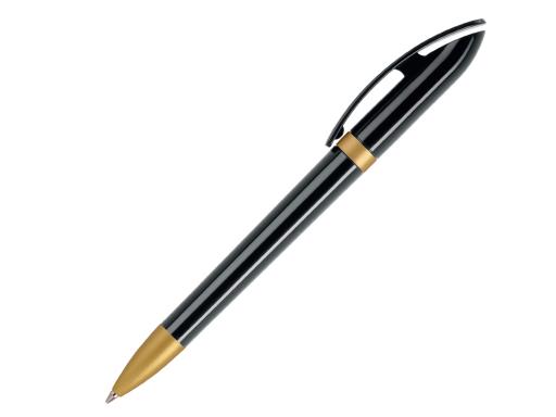 Ручка шариковая, пластик, черный/золото Polo артикул POCG-10