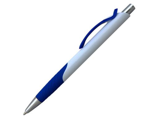 Ручка шариковая, пластик, белый/синий, ГАУДИ артикул 201029-A/BU
