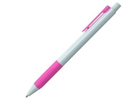 Ручка шариковая, пластик, белый/розовый, Venice артикул 1005-A/PK
