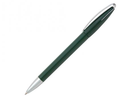 Ручка шариковая, пластик, металл, темно-зеленый/серебро артикул 9122/GR