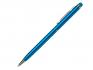 Ручка шариковая, СЛИМ СМАРТ, металл, голубой/серебро артикул 1007/LBU-LBU