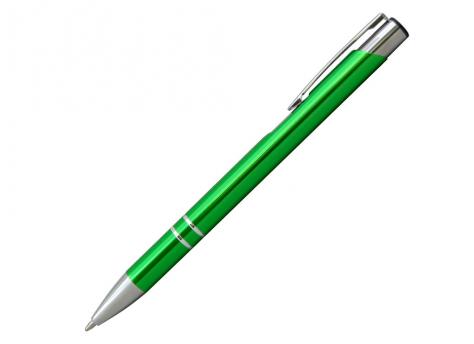 Ручка шариковая, COSMO, металл, зеленый/серебро артикул SJ/Green-Grass