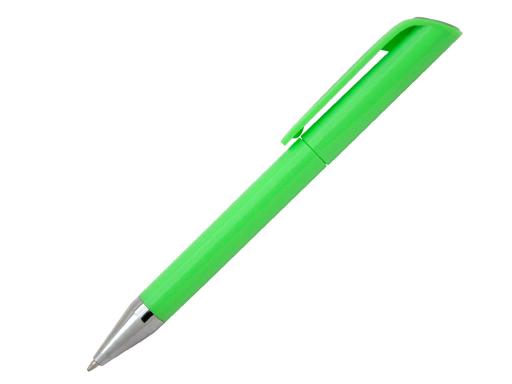 Ручка шариковая, пластик, зеленый/серебро артикул PS09-1/GR