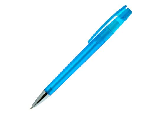 Ручка шариковая, пластик, фрост, голубой/серебро, Z-PEN артикул 201020-D/LBU
