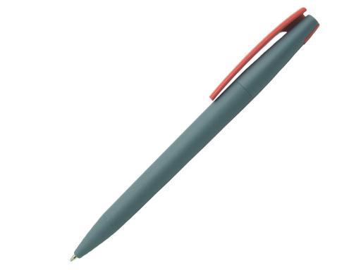 Ручка шариковая, пластик, софт тач, серый/оранжевый, Z-PEN Color Mix артикул 201020-BR/GY-431-RD