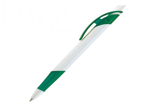 Ручка шариковая, пластик, белый/зеленый Lotus артикул LO-99/1040