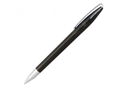 Ручка шариковая, автоматическая, пластик, прозрачный, металл, черный/серебро, Cobra артикул 41035/ATR